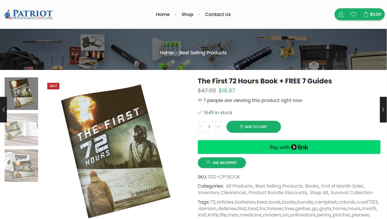The First 72 Hours Book